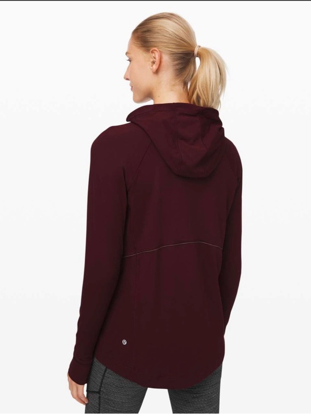 Lululemon Warm Stabilizer 1/2 Zip Hoodie Garnet Women's 6 - Picture 2 of 11